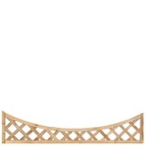 Trellis geïmpregneerd diagonaal met holle lijst 40x180 cm +€ 233,70